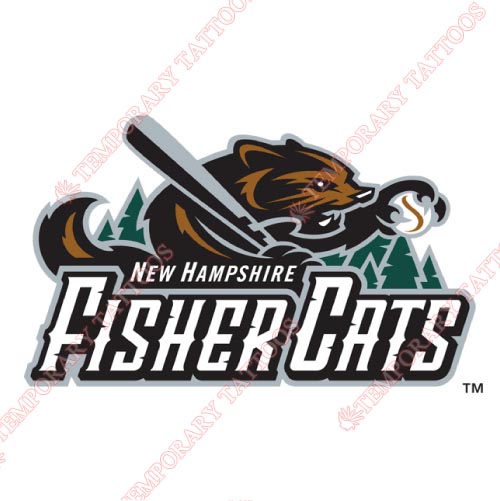 New Hampshire Fisher Cats Customize Temporary Tattoos Stickers NO.7856